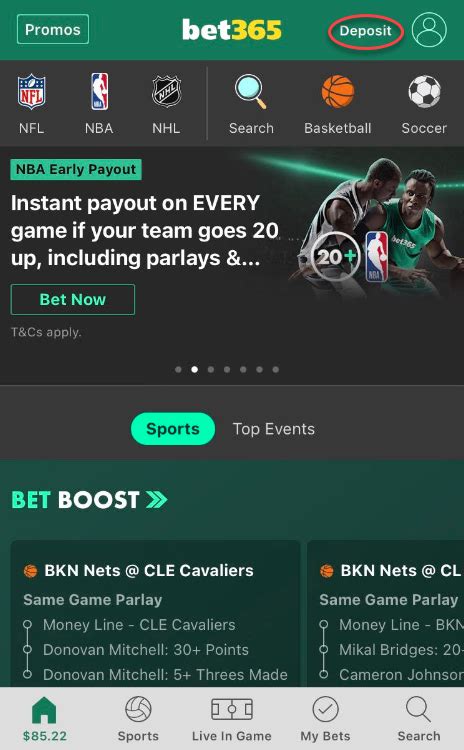 Deposit Help With Bet365 Sportsbook .